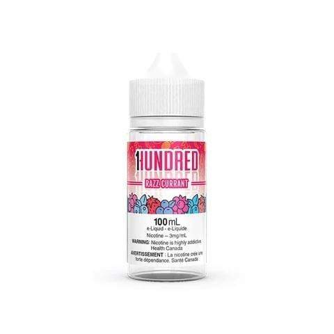 1Hundred 100ml Freebase - Razz Currant 3mg - Vape Crush