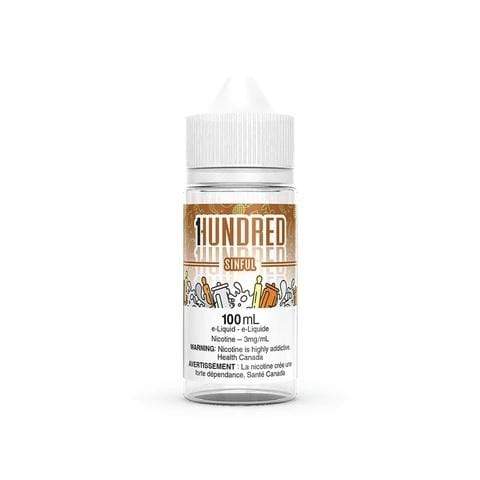 1Hundred 100ml Freebase - Sinful 3mg - Vape Crush
