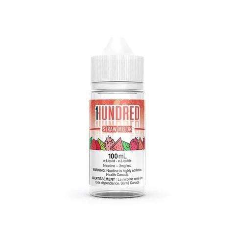 1Hundred 100ml Freebase - Straw Melon 3mg - Vape Crush