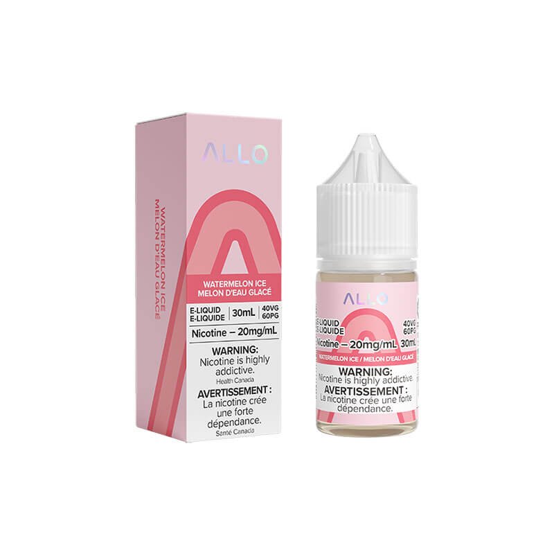 Allo 30ml Salt Nic - Watermelon Ice 20mg - Vape Crush