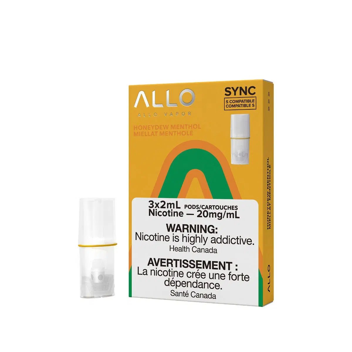 Allo Sync Pods - Honeydew Menthol - Vape Crush