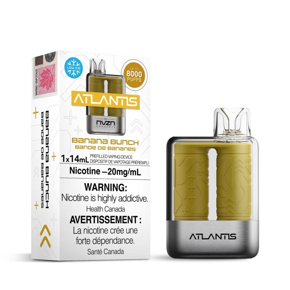 Atlantis by NVZN 8000 - Banana Bunch - Vape Crush
