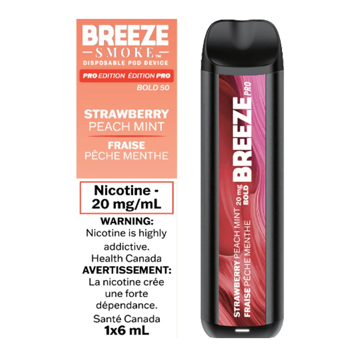 Breeze Pro - Strawberry Peach Mint - Vape Crush