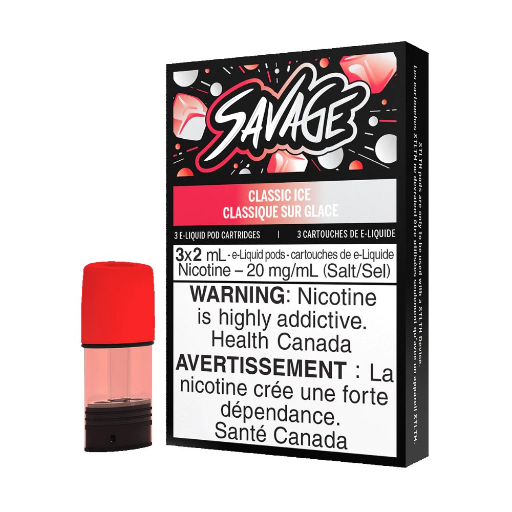 Classic Ice - Savage Stlth Pods 20mg Bold 50 - Vape Crush
