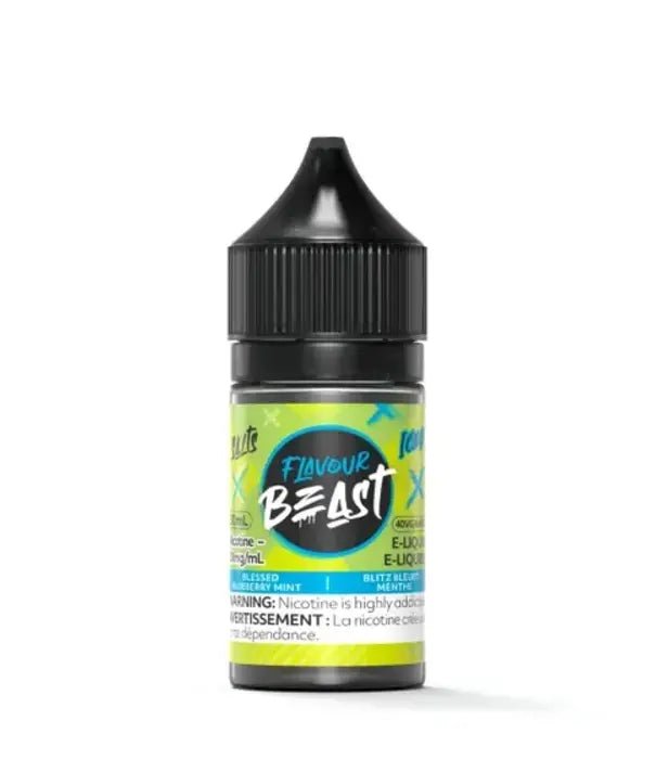 Flavour Beast 30ml Salt Nic - Blessed Blueberry Mint Iced 20mg - Vape Crush
