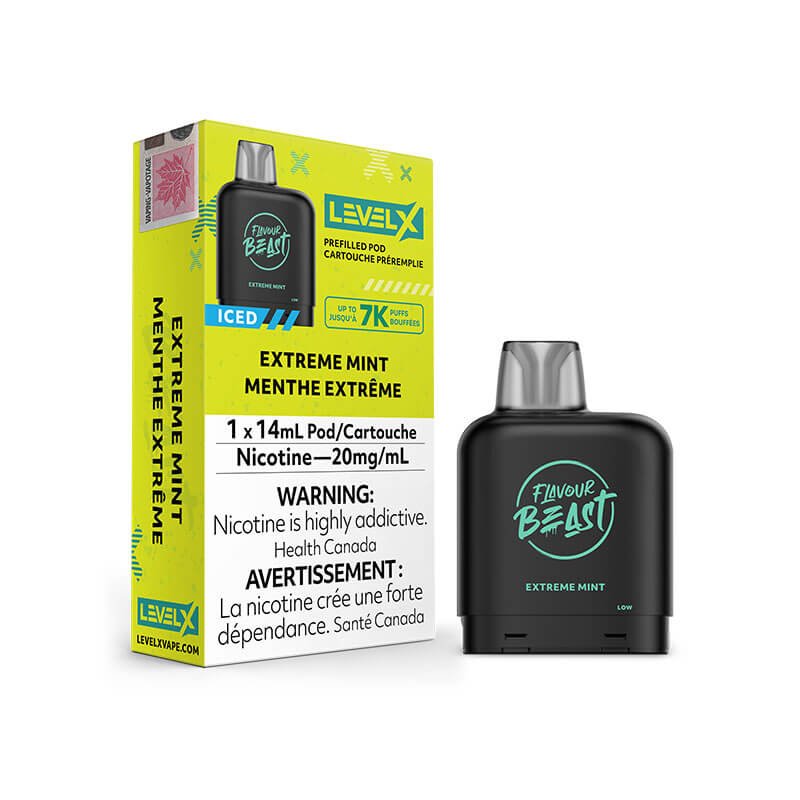 Flavour Beast Level X Pods - Extreme Mint - Vape Crush