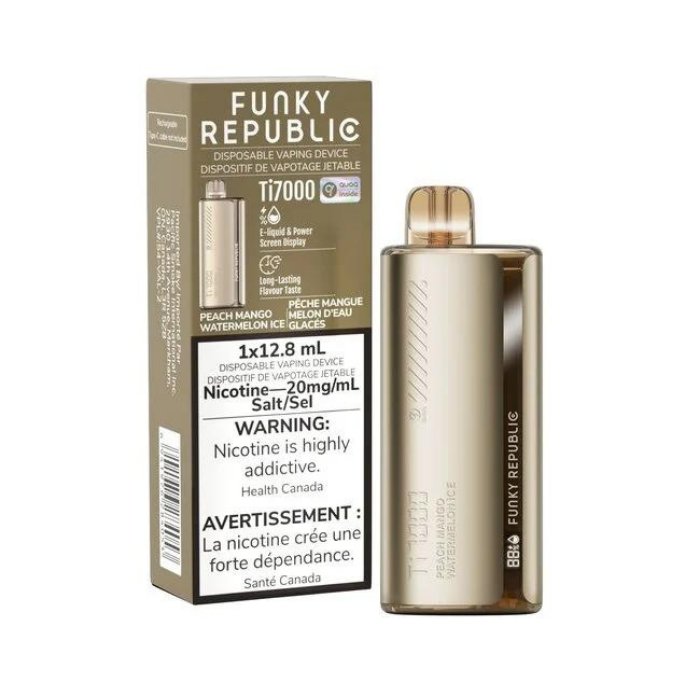 Funky Republic Ti7000 - Peach Mango Watermelon Ice - Vape Crush