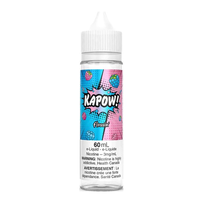 Kapow 60ml Freebase - Cloudy 0mg - Vape Crush