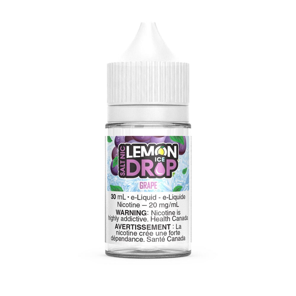 Lemon Drop Ice 30ml Salt Nic - Grape 12mg - Vape Crush