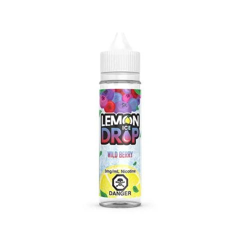 Lemon Drop Ice 60ml Freebase - Wild Berry 3mg - Vape Crush