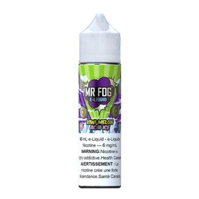 Mr. Fog 60ml Freebase - Kiwi Melon Acai Ice 6mg - Vape Crush