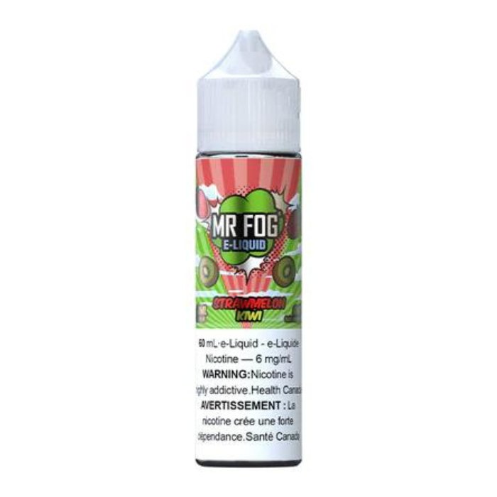 Mr. Fog 60ml Freebase - Strawmelon Kiwi 0mg - Vape Crush
