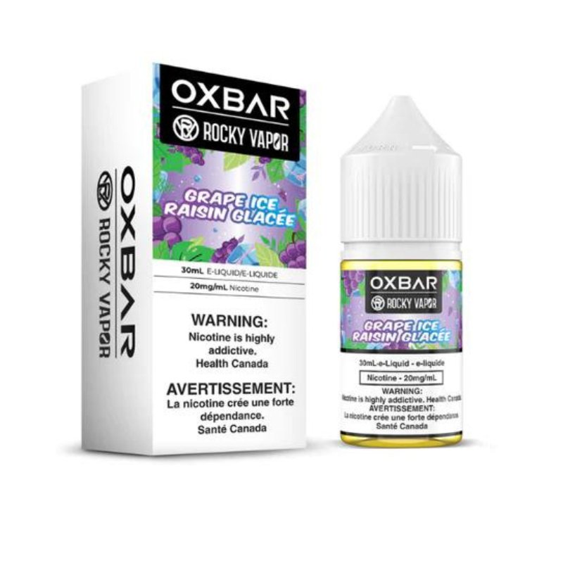 Oxbar 30ml Salt Nic - Grape Ice 20mg - Vape Crush