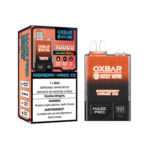 Oxbar Maze Pro 10000 - Raspberry Mango Ice - Vape Crush