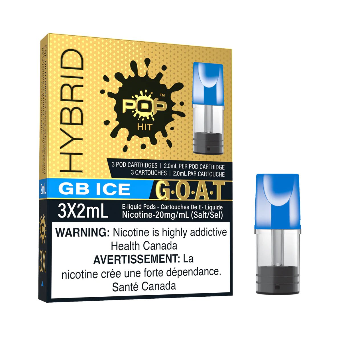 Pop Hybrid Pods - GB Ice GOAT - Vape Crush