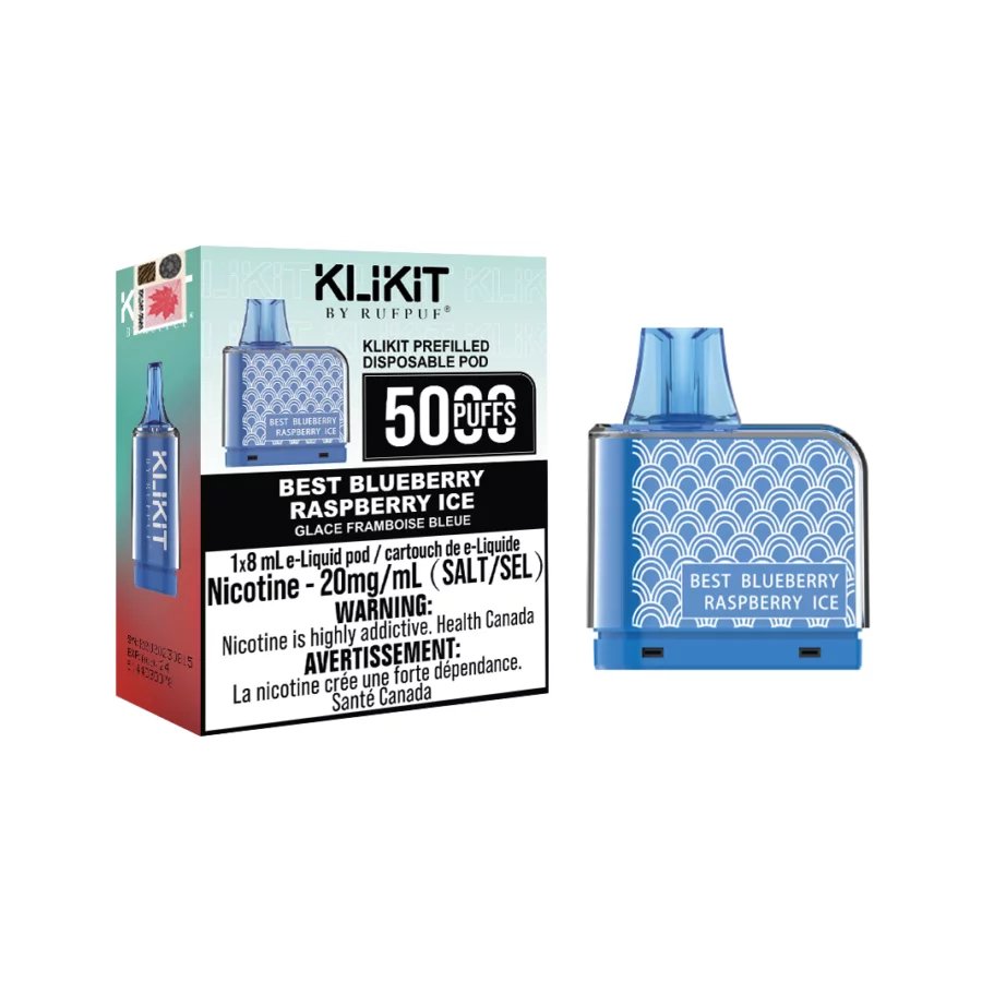 Rufpuf Klikit 5000 Pods - Best Blue Raspberry Ice - Vape Crush
