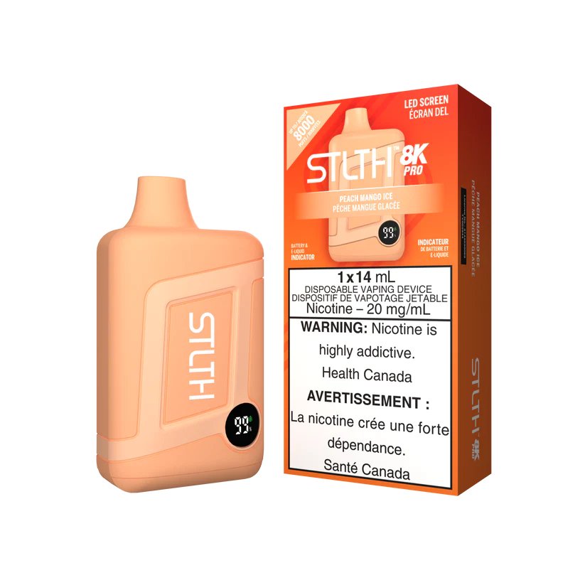 STLTH 8K Pro - Peach Mango Ice - Vape Crush
