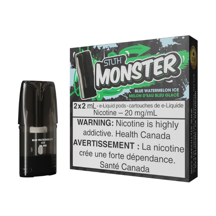 STLTH Monster Pods - Blue Watermelon Ice 20mg - Vape Crush
