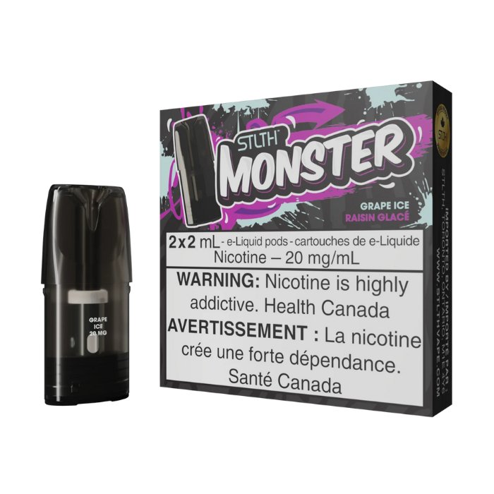 STLTH Monster Pods - Grape Ice 20mg - Vape Crush