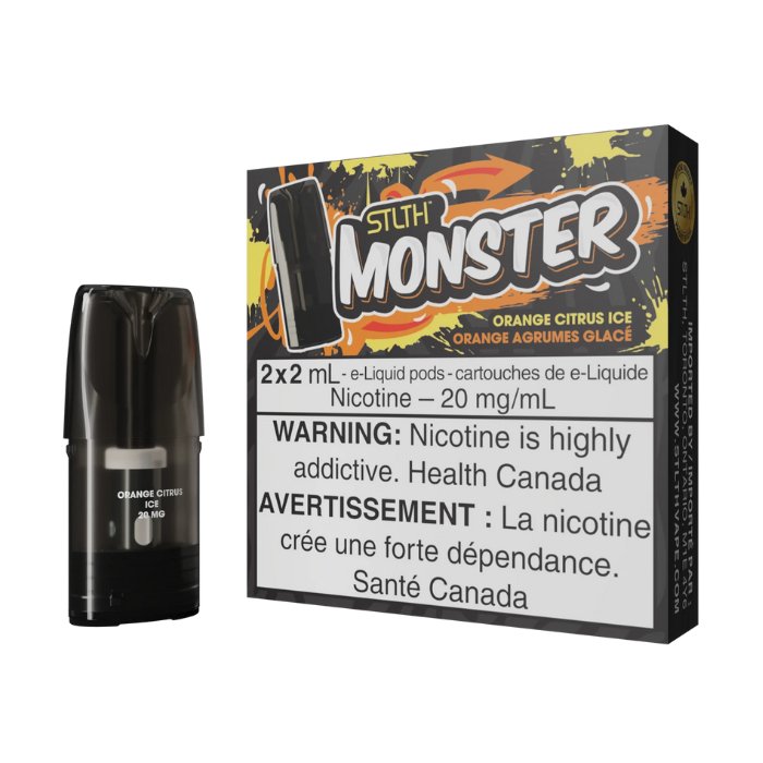 STLTH Monster Pods - Orange Citrus Ice 20mg - Vape Crush