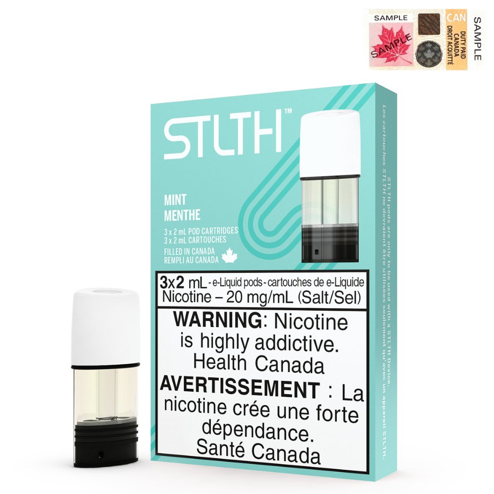 STLTH Pods - Mint 0mg - Vape Crush