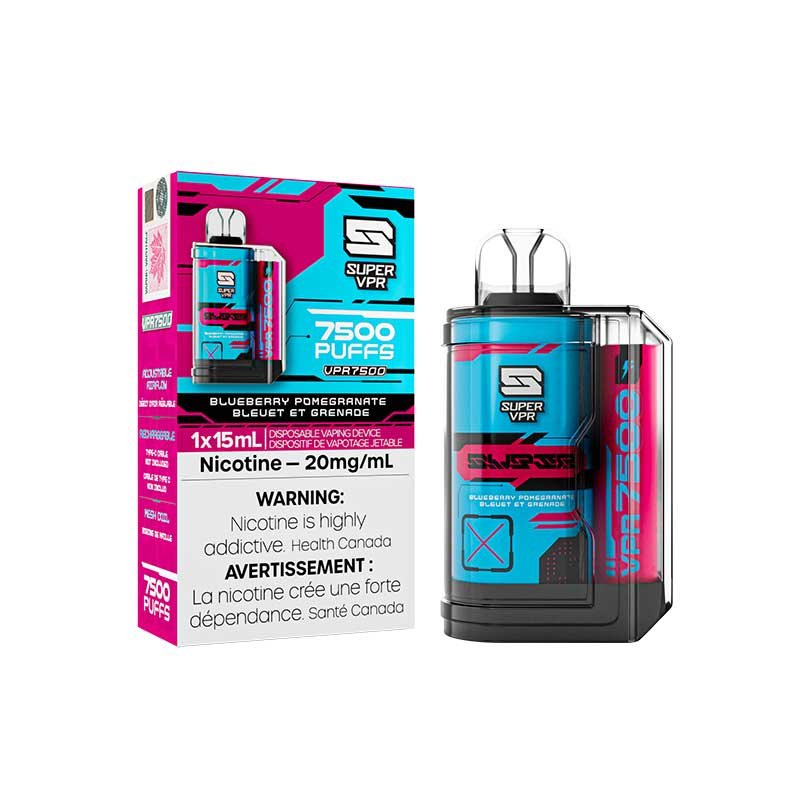 Super VPR 7500 - Blueberry Pomegranate - Vape Crush