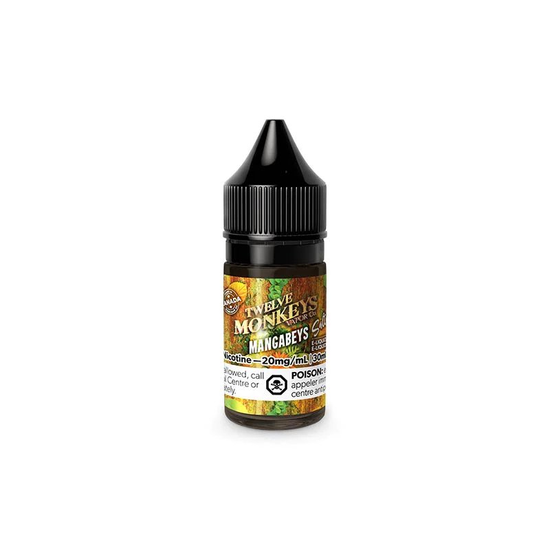 Twelve Monkeys 30ml Salt Nic - Mangabeys 20mg - Vape Crush