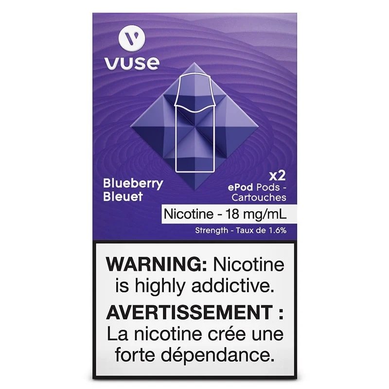 Vuse Pods - Blueberry 18mg - Vape Crush