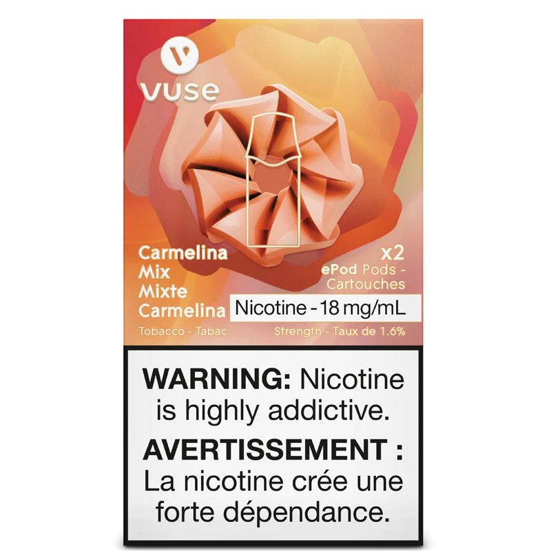 Vuse Pods - Carmelina Mix 18mg - Vape Crush