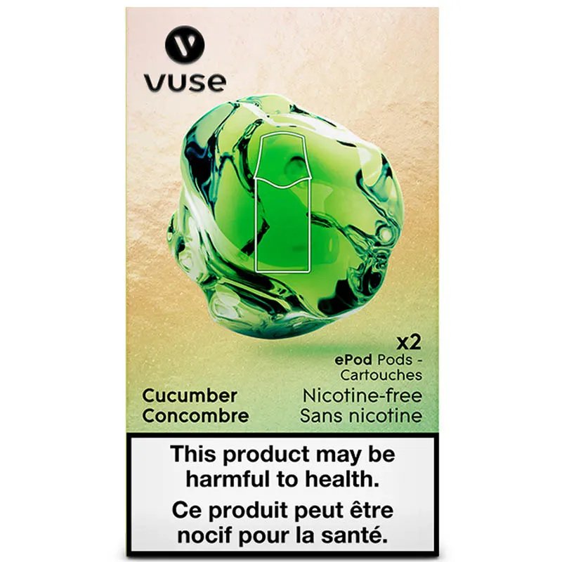 Vuse Pods - Cucumber 0mg - Vape Crush