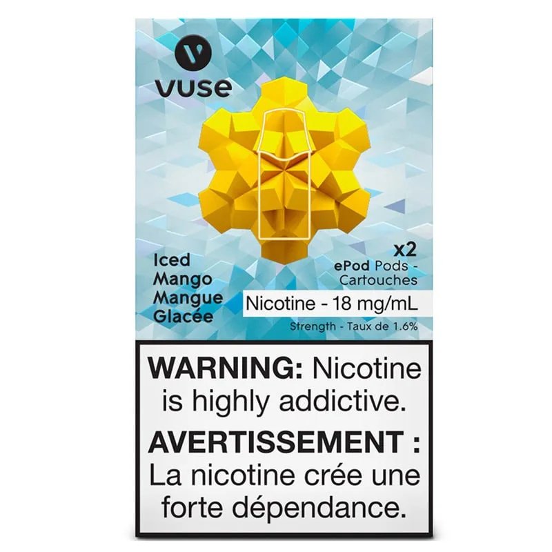 Vuse Pods - Iced Mango 18mg - Vape Crush