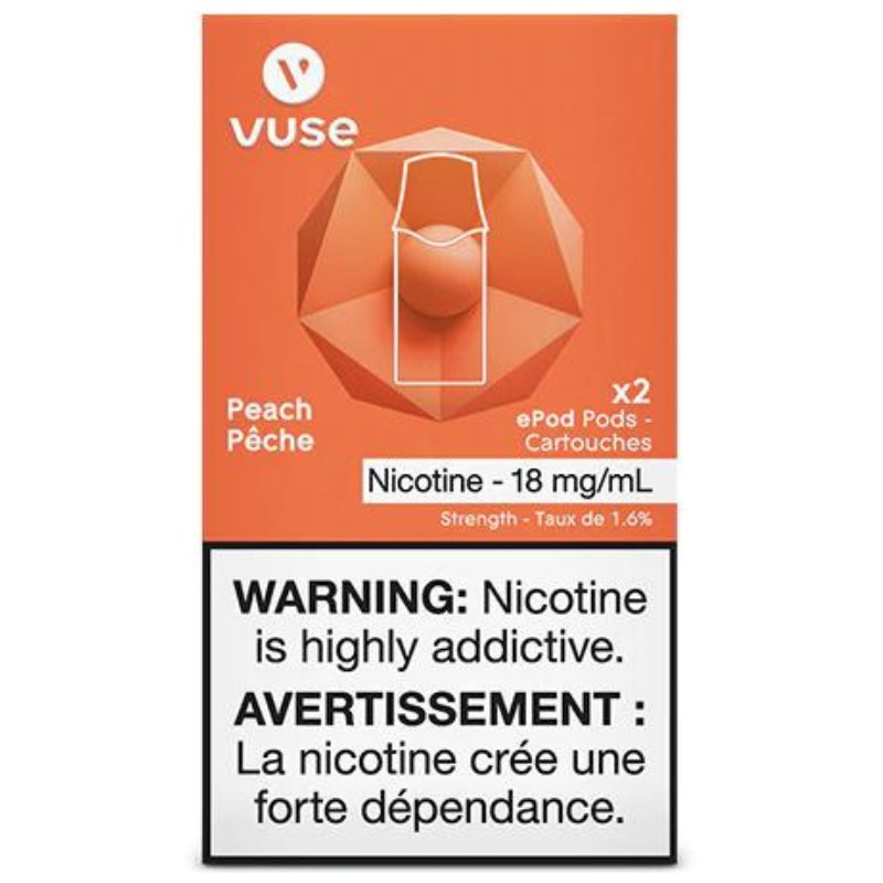 Vuse Pods - Peach 18mg - Vape Crush