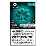 Vuse Pods - Polar Mint Bold+ 18mg - Vape Crush