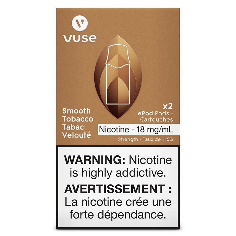 Vuse Pods - Smooth Tobacco 18mg - Vape Crush