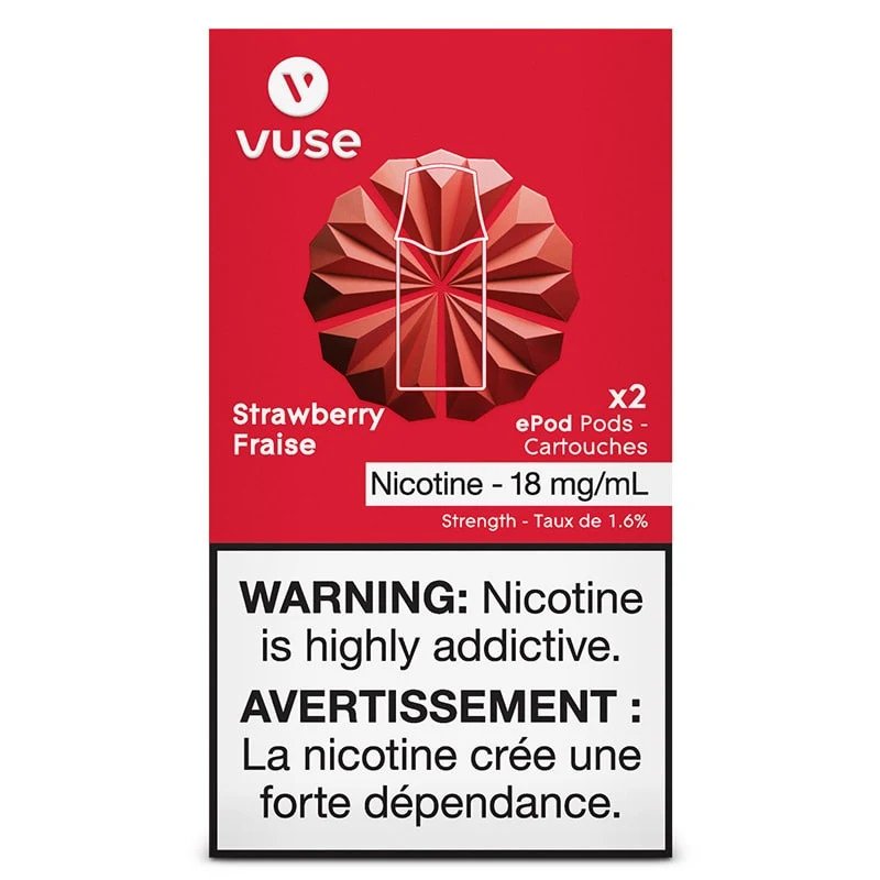 Vuse Pods - Strawberry 18mg - Vape Crush