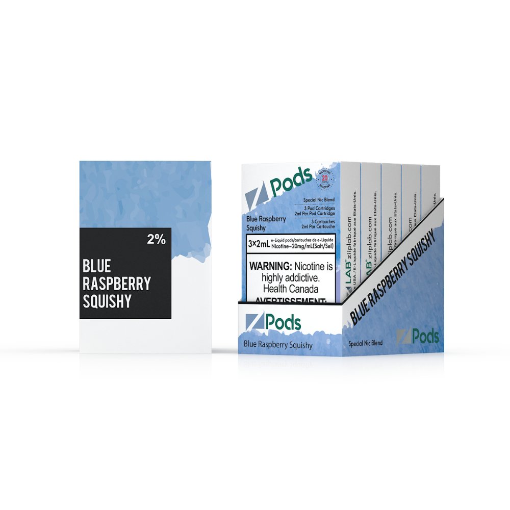 Z Pods - Fresh Blue Raspberry (Blue Razz Squishy) - Vape Crush