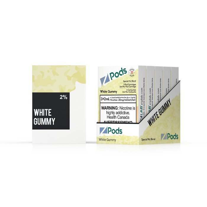 Z Pods - White Wiggly B (White Gummy) - Vape Crush