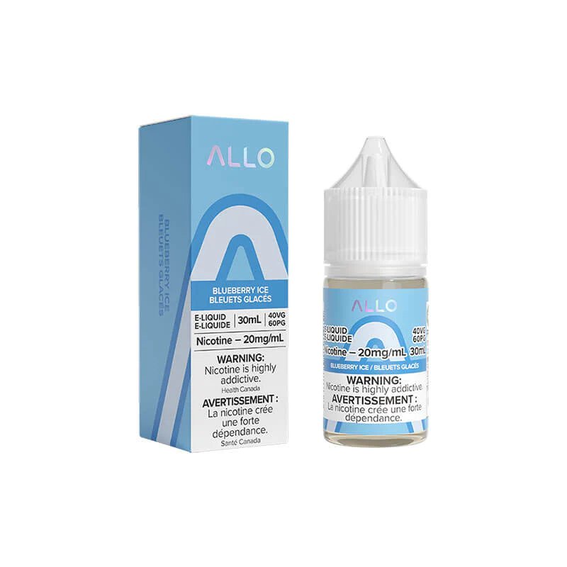 Allo 30ml Salt Nic - Blueberry Ice 20mg - Vape Crush