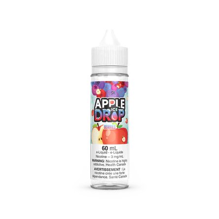 Apple Drop Ice 60ml Freebase - Berries 6mg - Vape Crush