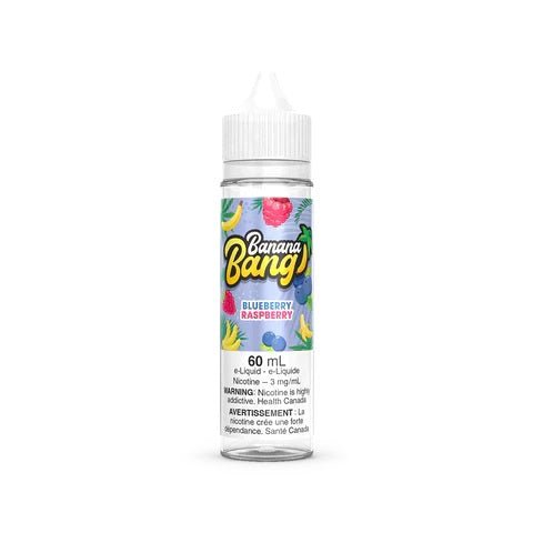 Banana Bang 60ml Freebase - Blue Raspberry 0mg - Vape Crush