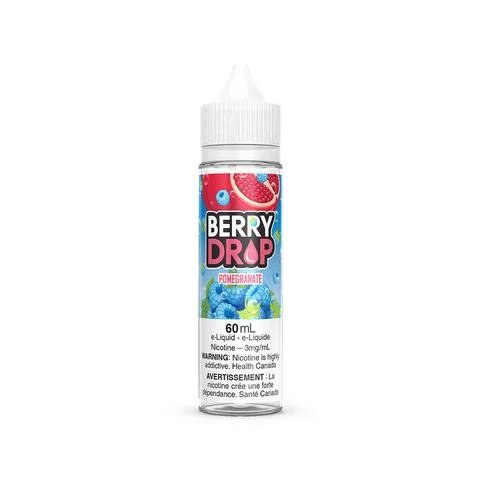 Berry Drop 60ml Freebase - Pomegranate 0mg - Vape Crush