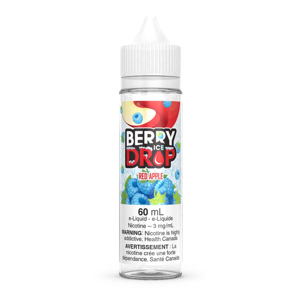 Berry Drop Ice 60ml Freebase - Red Apple 0mg - Vape Crush