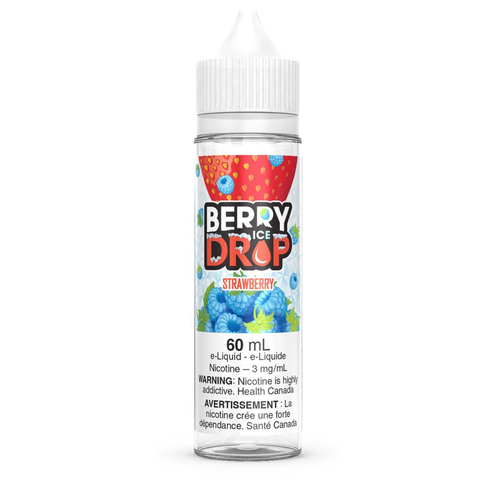 Berry Drop Ice 60ml Freebase - Strawberry 0mg - Vape Crush