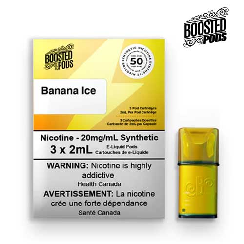 Boosted Synthetic Pods - Banana Ice - Vape Crush