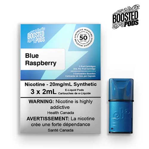 Boosted Synthetic Pods - Blue Raspberry - Vape Crush