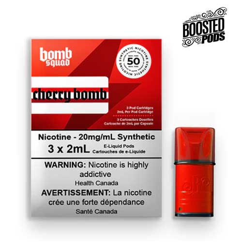 Boosted Synthetic Pods - Cherry Bomb - Vape Crush