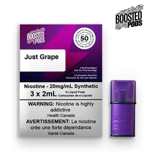 Boosted Synthetic Pods - Just Grape - Vape Crush