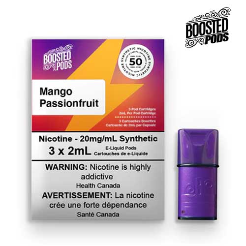 Boosted Synthetic Pods - Mango Passionfruit - Vape Crush