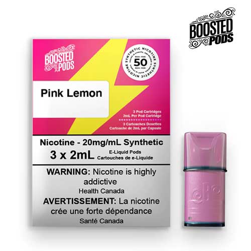 Boosted Synthetic Pods - Pink Lemon - Vape Crush