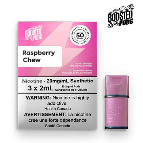 Boosted Synthetic Pods - Raspberry Chew - Vape Crush